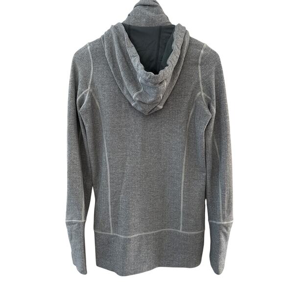 Lululemon Brushed Stride Jacket Ghost Heathered Coal Herringbone / Coal Size 6 - Picture 5 of 11